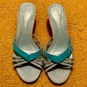 NWT Vintage Ann Taylor blue suede shoes
